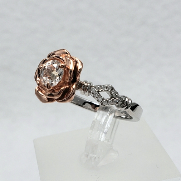 HOST PICK🌹Sterling & 18k 0.5ct Natural Topaz Ring - Picture 5 of 8